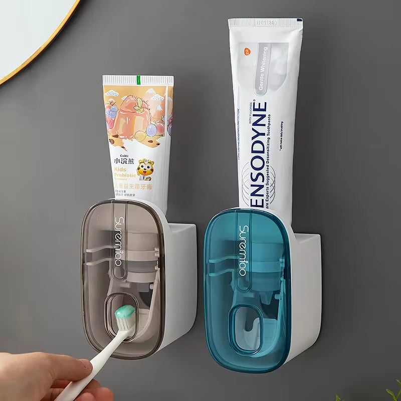 Automatischer Zahnpasta Spender mit Wandhalterung
