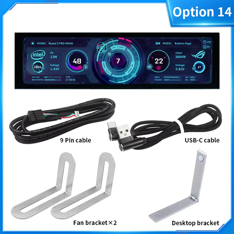 Mini IPS Zusatzdisplay für PC Monitoring mit USB-C