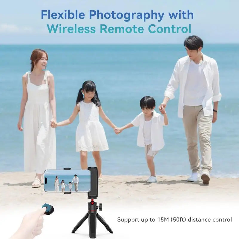 Magnetischer Smartphone-Griff mit Bluetooth-Auslöser und Selfie-Stabilisator