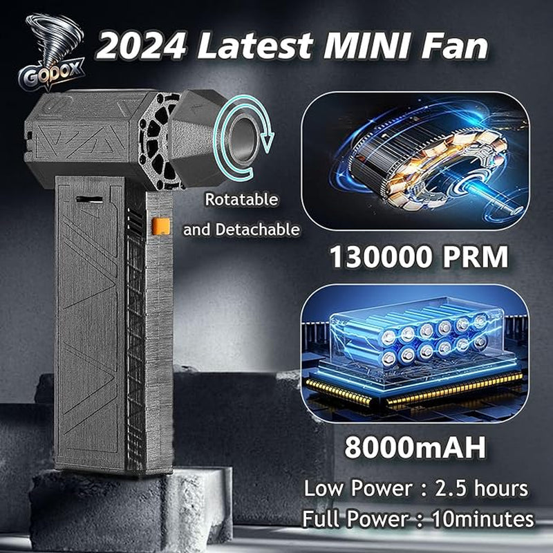 Jet Fan Dry Mini Blower – Kompakter Turbogebläse mit 130.000 U/min & 8000 mAh Akku