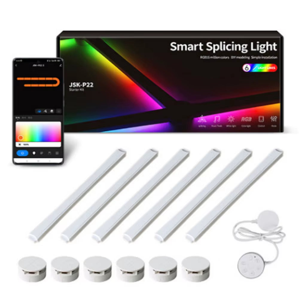 RGB Splicing Light – DIY Wandleuchte mit App- & Sprachsteuerung