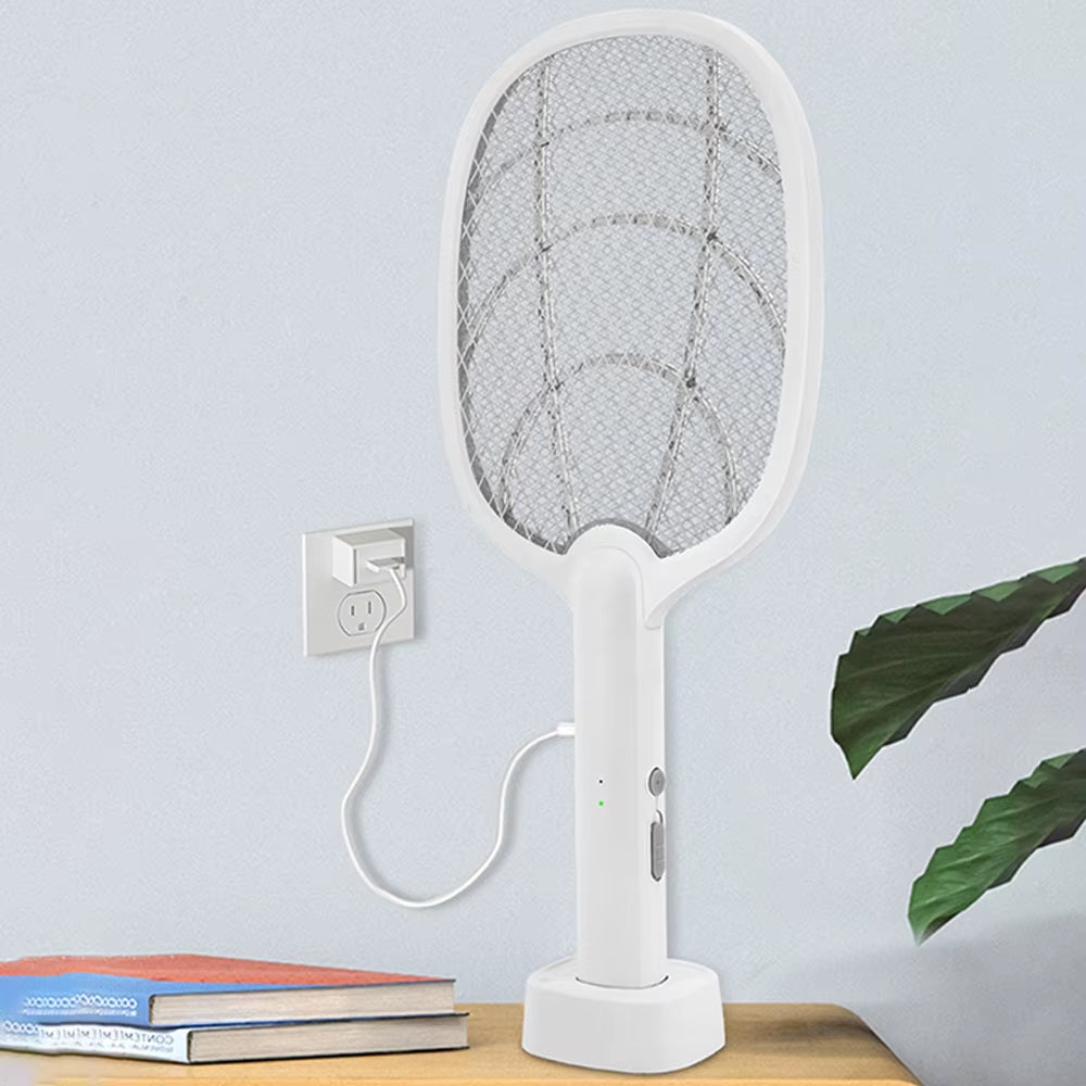 2-in-1 Elektrische Mückenklatsche und Insektenvernichter mit 2500V USB Aufladung