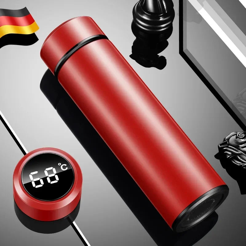 500 ml Thermosflasche mit Temperaturanzeige aus Edelstahl