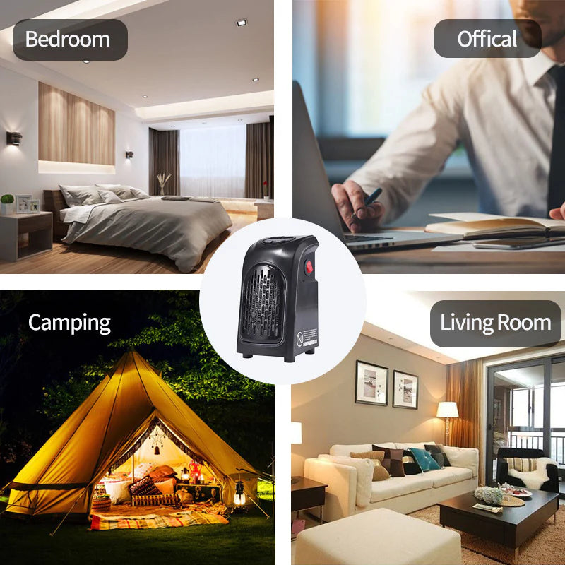 Mini Elektrischer Keramik-Heizlüfter – Tragbarer Heizstrahler für Zuhause, Büro & Camping
