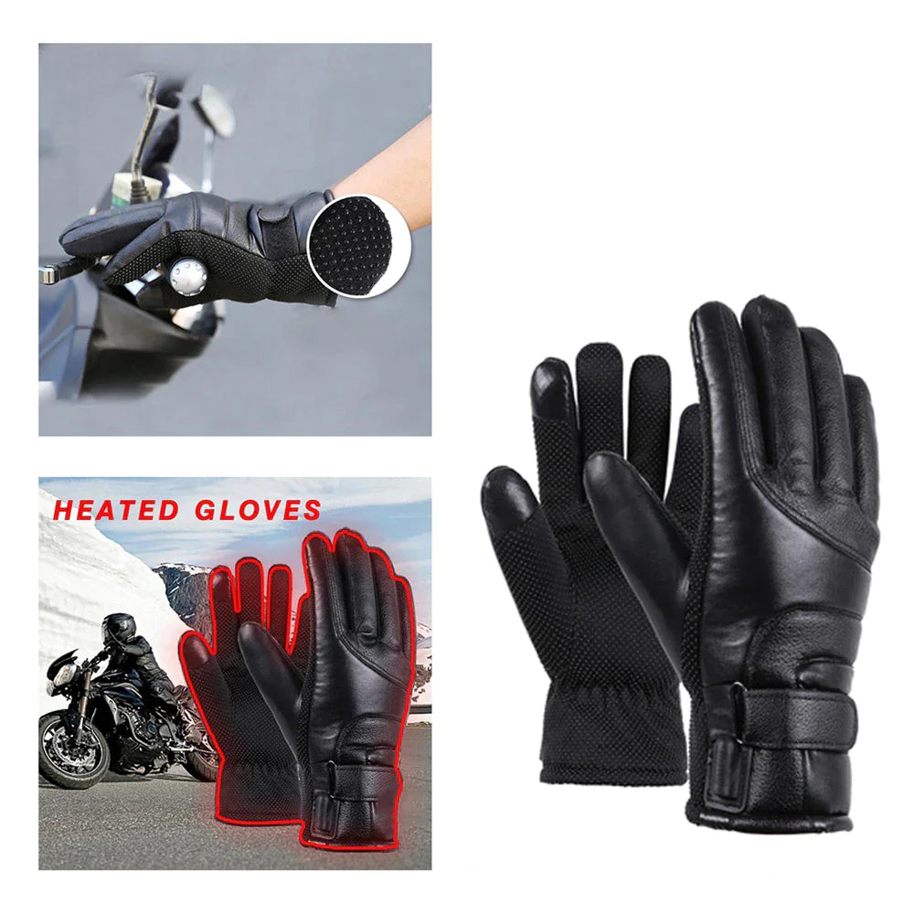 Thermal USB Heated Ski Gloves Winter Warming Hand Warmers Windproof