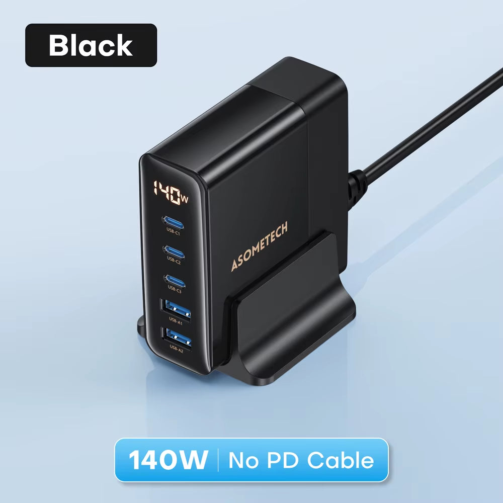 140W GaN Multiport Schnellladegerät mit USB-C & USB-A