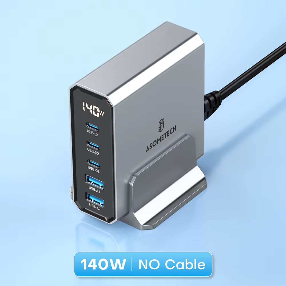 140W GaN Multiport Schnellladegerät mit USB-C & USB-A