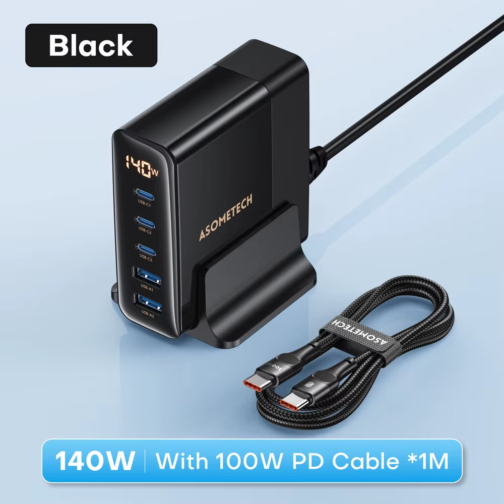 140W GaN Multiport Schnellladegerät mit USB-C & USB-A