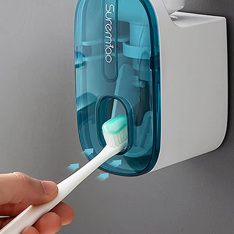 Automatischer Zahnpasta Spender mit Wandhalterung