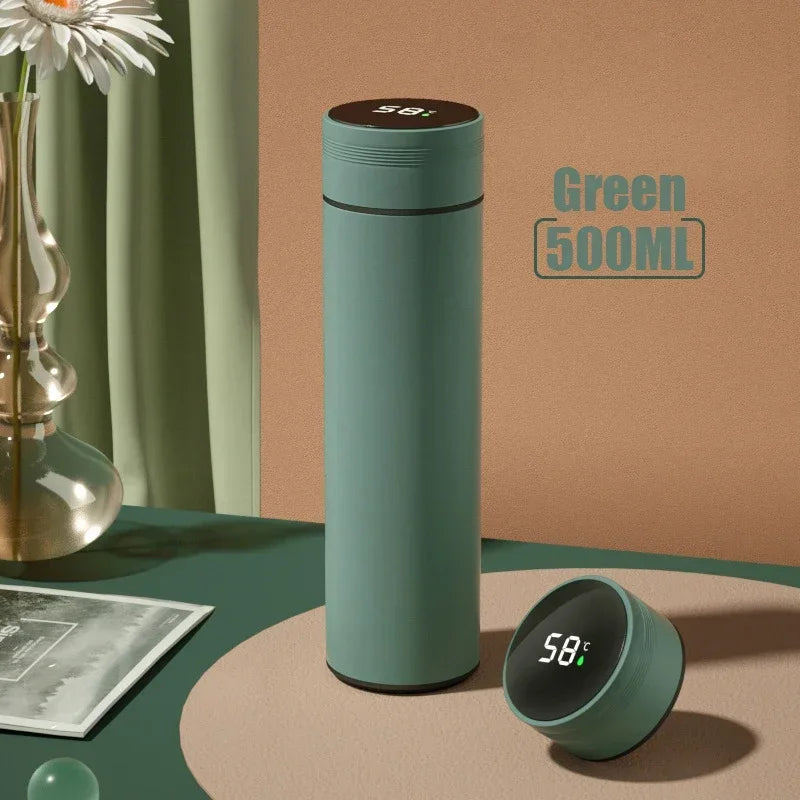 500 ml Thermosflasche mit Temperaturanzeige aus Edelstahl