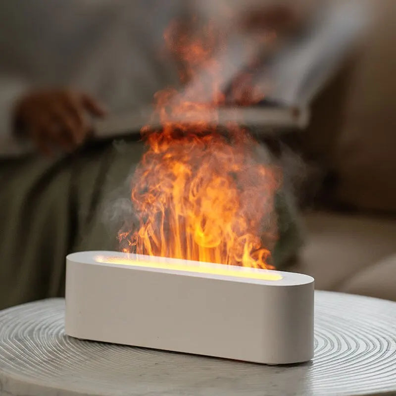 Aroma Diffusor mit RGB Flammeneffekt und Luftbefeuchtung