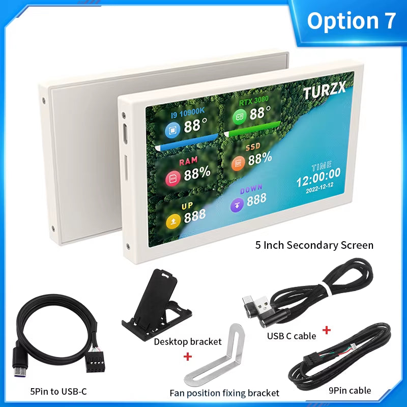 Mini IPS Zusatzdisplay für PC Monitoring mit USB-C