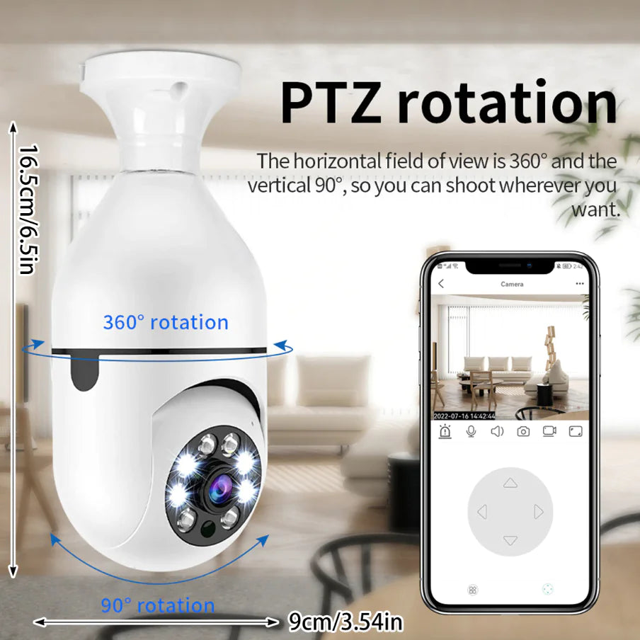 E27 1080P Wi-Fi Bulb Camera with IR Night Vision