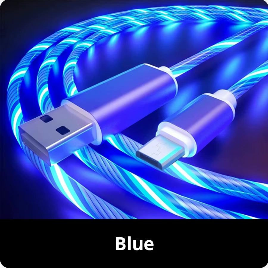 LED USB-C Ladekabel 2 m – Perfekt für Gamer und gemoddete Setups