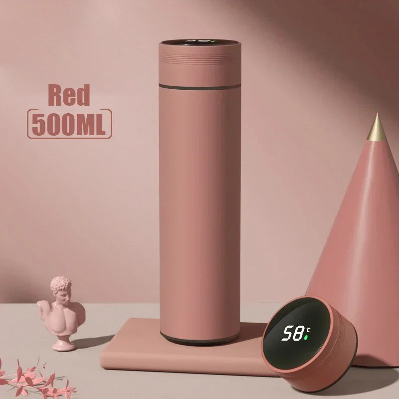 500 ml Thermosflasche mit Temperaturanzeige aus Edelstahl
