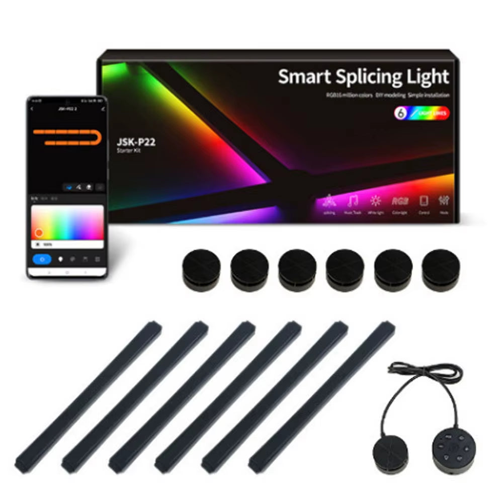 RGB Splicing Light – DIY Wandleuchte mit App- & Sprachsteuerung