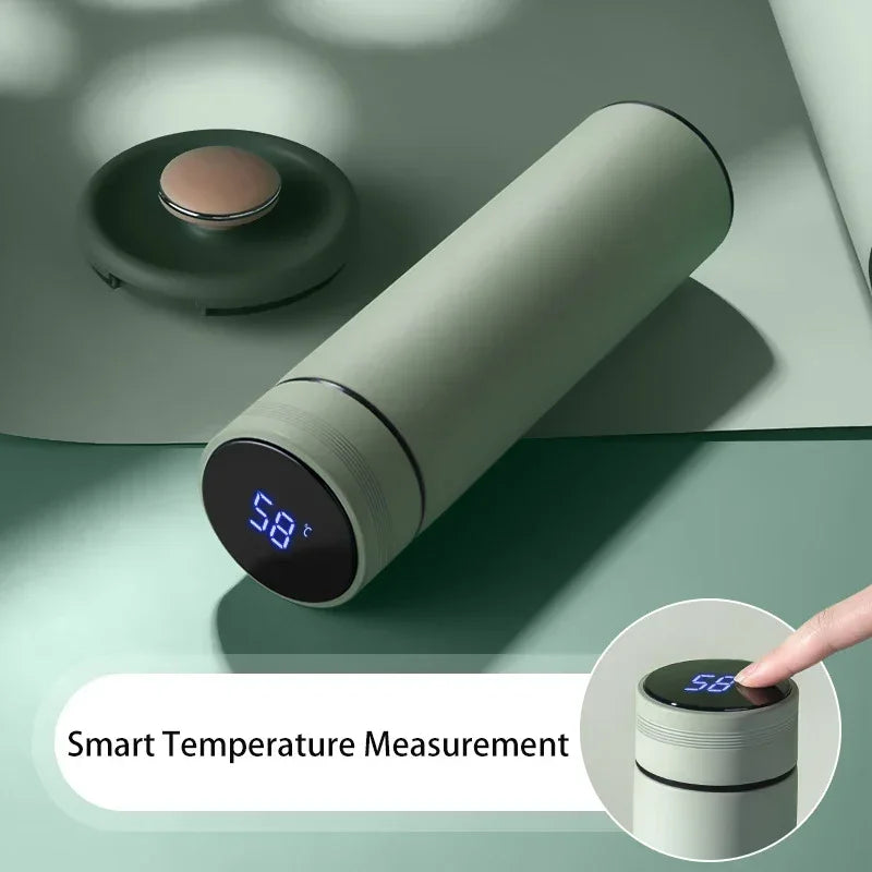 500 ml Thermosflasche mit Temperaturanzeige aus Edelstahl