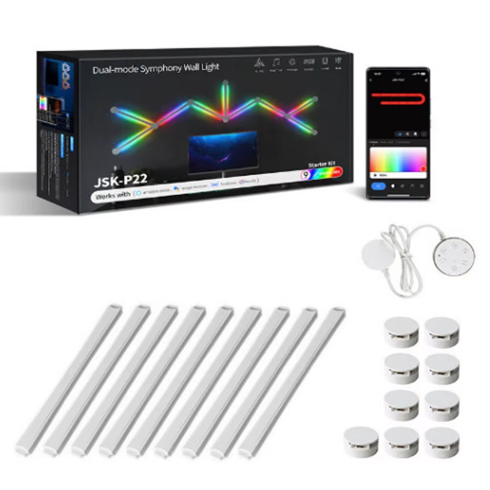 RGB Splicing Light – DIY Wandleuchte mit App- & Sprachsteuerung