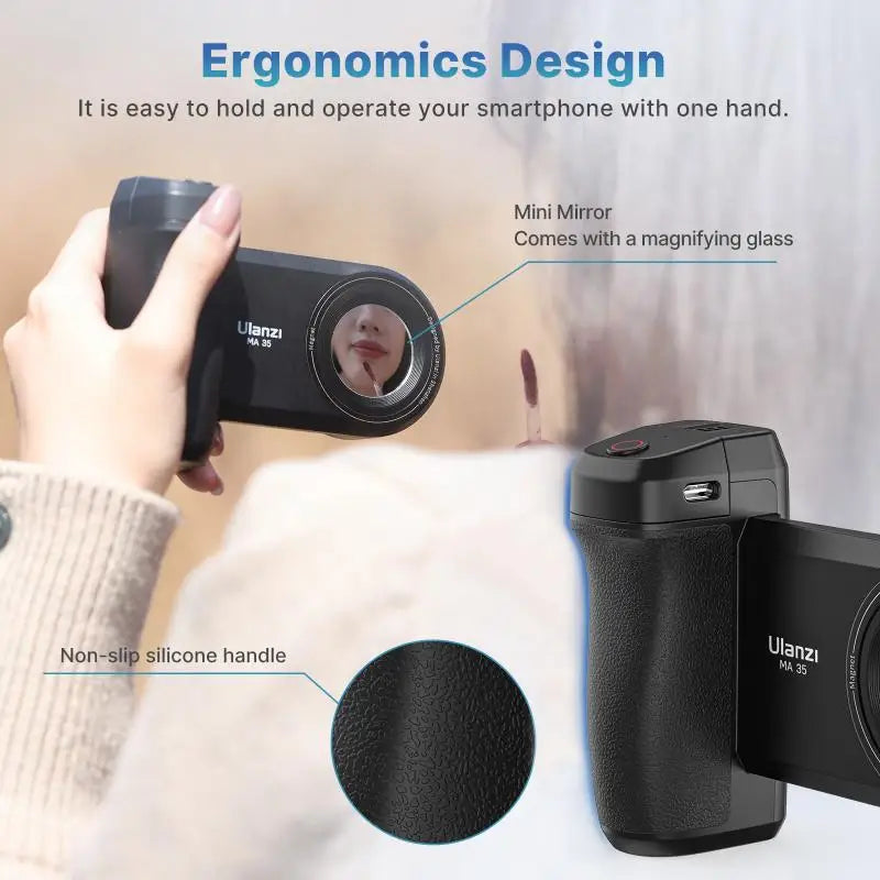 Magnetischer Smartphone-Griff mit Bluetooth-Auslöser und Selfie-Stabilisator