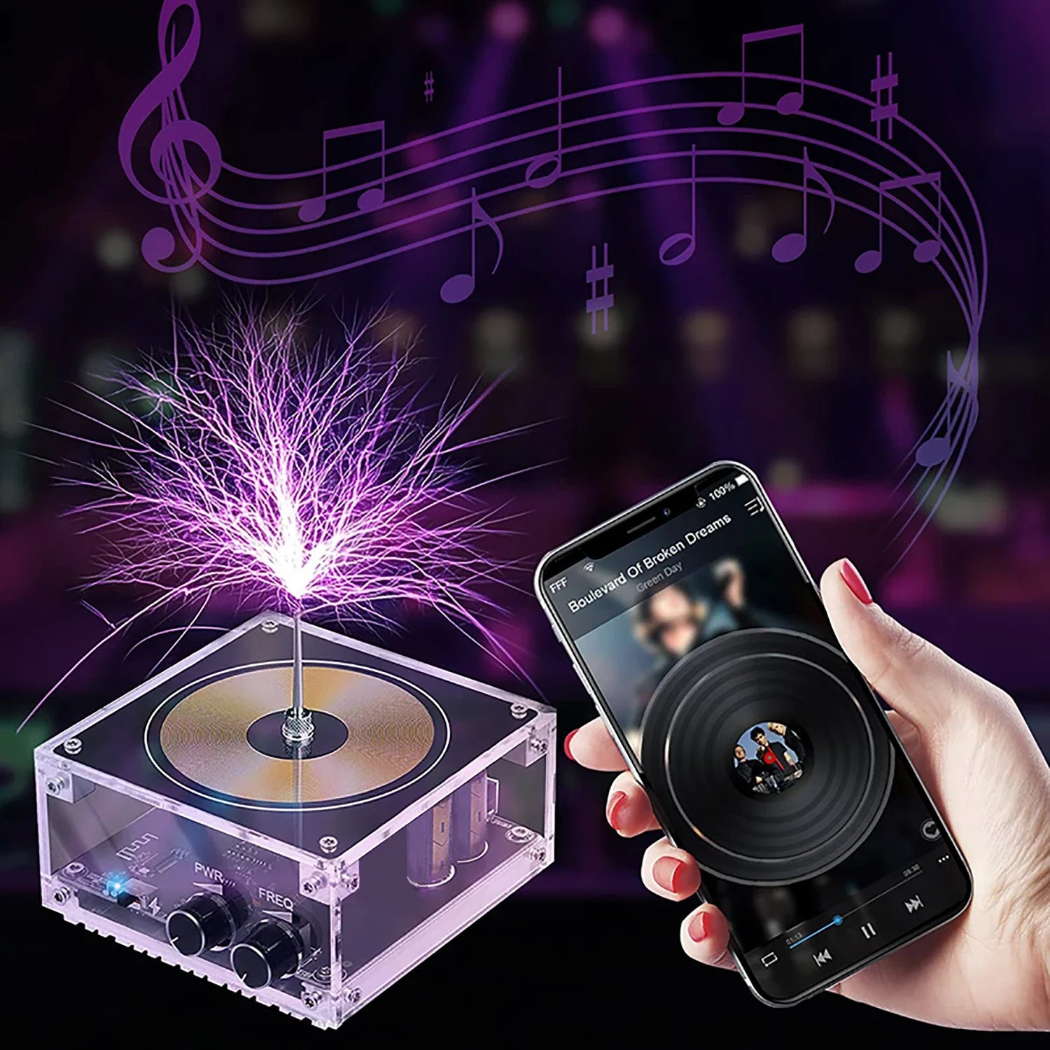 Bluetooth Musikalische Tesla Spule Touch Lightning Arc Generator