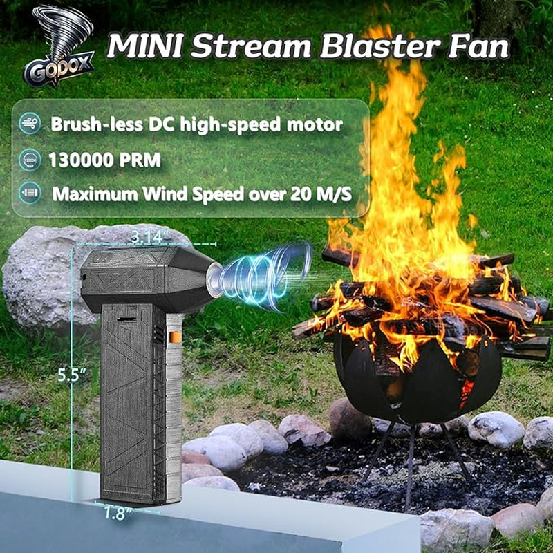 Jet Fan Dry Mini Blower – Kompakter Turbogebläse mit 130.000 U/min & 8000 mAh Akku