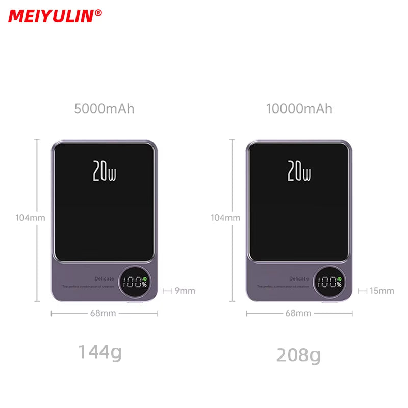 Magnetische Powerbank 10000 mAh mit 15W kabellosem Schnellladen