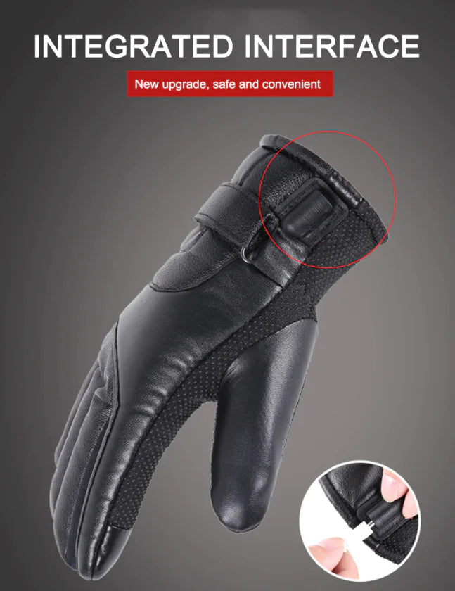 Thermal USB Heated Ski Gloves Winter Warming Hand Warmers Windproof