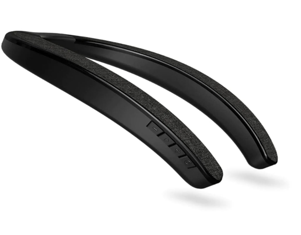 VANPEUSO Neck Speaker Bluetooth 5.3 Built-in mic Neckband Speakers True 3D Stereo Surround Sound (Black)